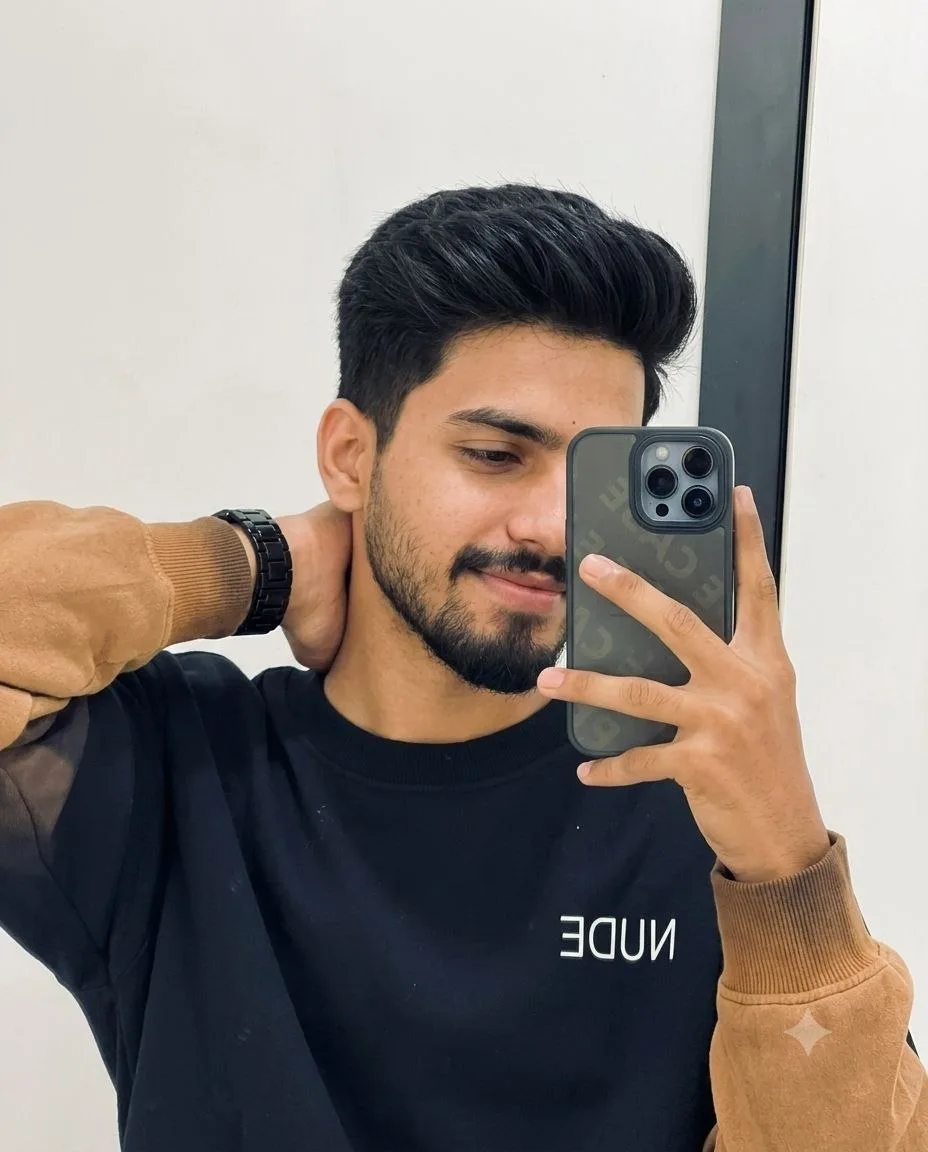 Transform the uploaded pic into an ultra-realistic indoor mirror selfie while preserving the uploaded face exactly.