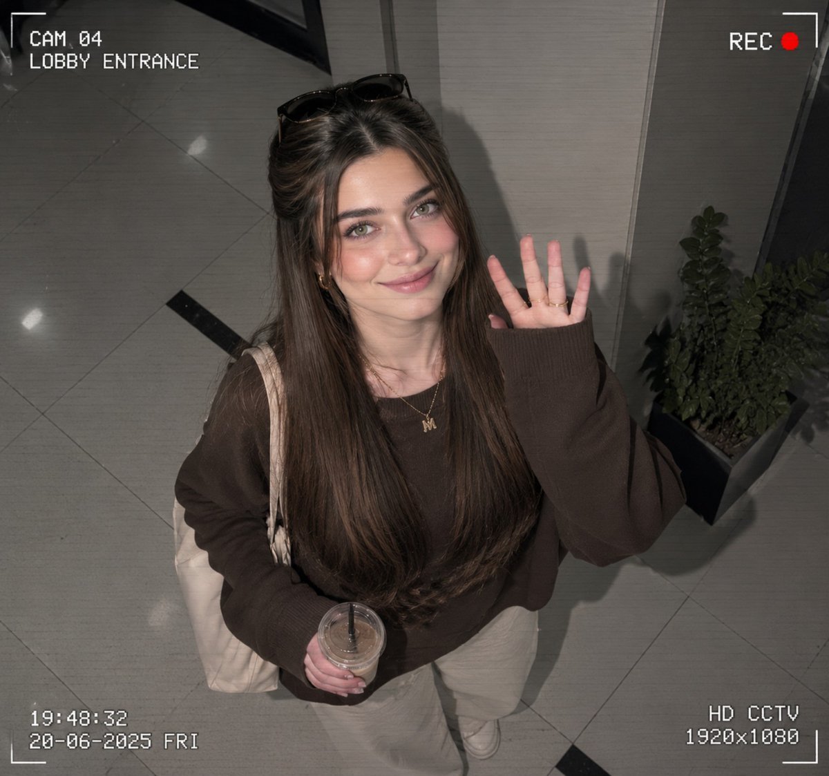 Teenage girl CCTV footage
