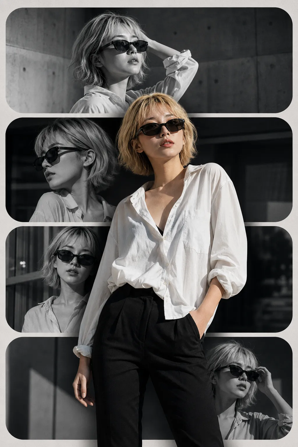 MODERN EDITORIAL COLLAGE POSTER DESIGN.