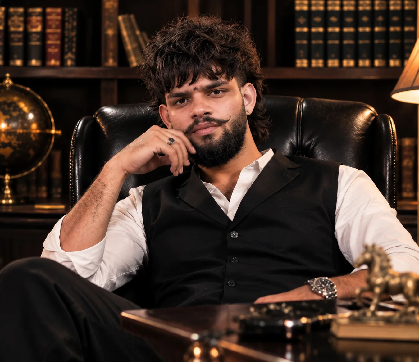 Create an ultra-photorealistic luxury cinematic portrait of ME using my uploaded personal photo as the PRIMARY IDENTITY REFERENCE.